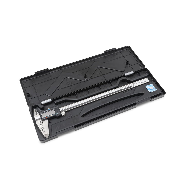 WIKISTORE TASCHEN Caliper 0-300 mm with 4 Functions, Analogue Brake Caliper 50 Jaws, Steel Saddle La