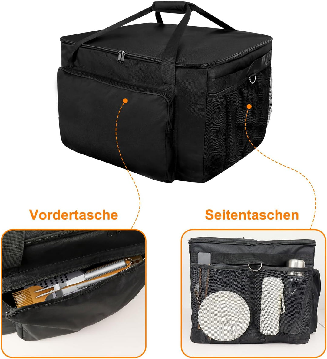 Grill-Tragetasche für Ninja Woodfire Outdoor-Ofen OO101EU, 600D Oxford BBQ Schutzstoff Tragetasche f
