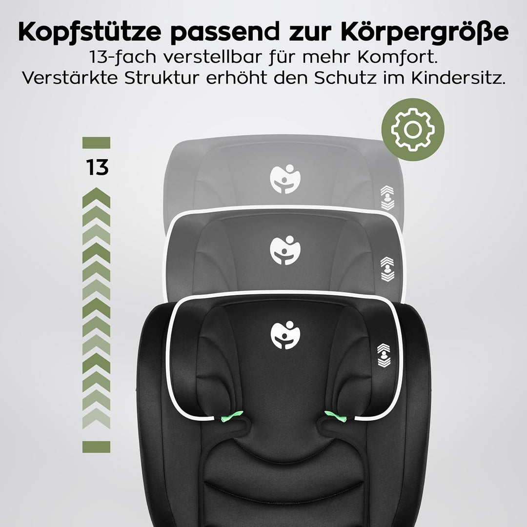 TULANO Joy 20 – Kinderautositz für Kinder von 100–150 cm – Sicherer Autositz für 3,5–12 Jahre – Bequ