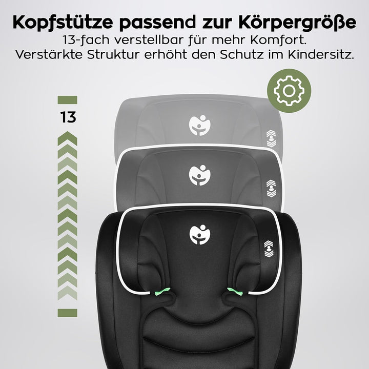 TULANO Joy 20 – Kinderautositz für Kinder von 100–150 cm – Sicherer Autositz für 3,5–12 Jahre – Bequ