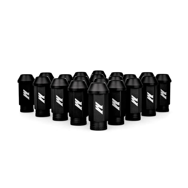 Mishimoto MMLG-125-LOCKBK Aluminium-Verriegelungsmuttern, M12 x 1,25, Schwarz Black, Black