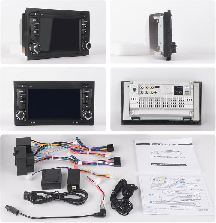 Linux Autoradio Blitzstart für Audi A4 S4 RS4 B6 B7 2002-2008 Wireless CarPlay/Android Auto/Bluetoot