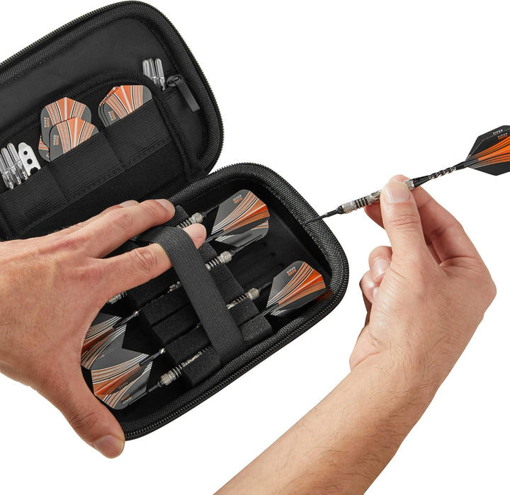 Casemaster, Sentinel Dartetui mit EVA-Schaumstoff-Aussenhülle, bietet Platz für 6 Dartpfeile und zus