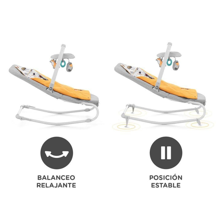 Kinderkraft FELIO2 Babywippe elektrisch ab geburt, Babyschaukel mit Spielbogen baby, 3 Spielzeugen,