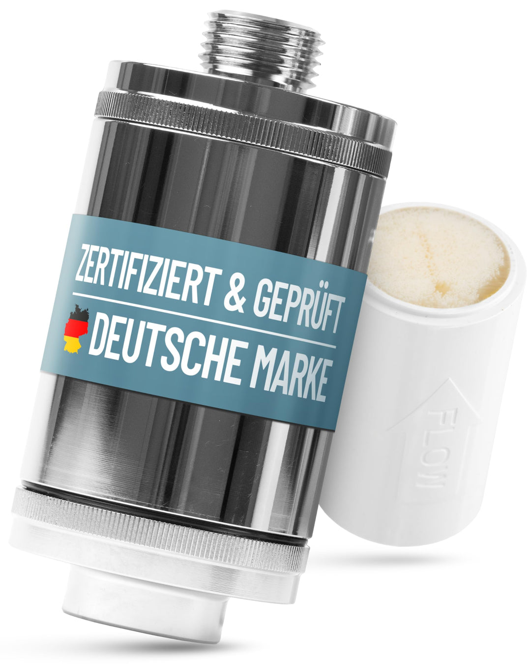 sanquell Legionellenfilter Dusche Badewanne Longlife | Zertifiziert | Komplettset | Filter austausch