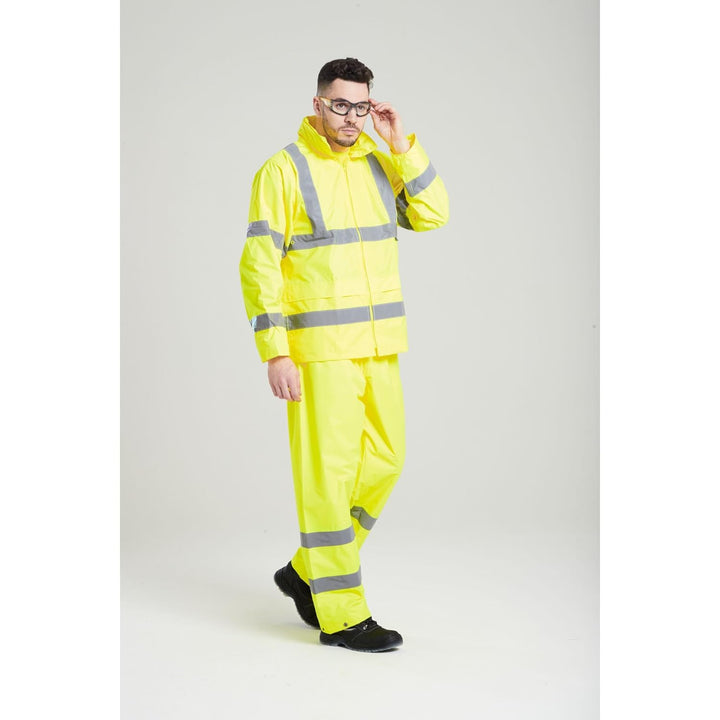 Portwest H440 Herren Leichte Wasserdichte Hi-Vis Regenjacke Gelb 4X-Large, Gelb 4X-Large