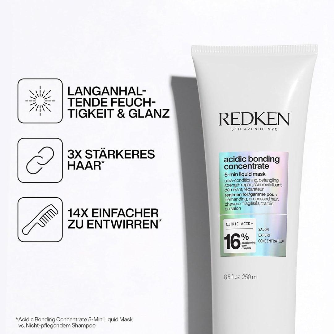 Redken Haarmaske, Pflege-Allrounder mit Zitronensäure und Bonding Care Komplex, Stärkt das Haar und