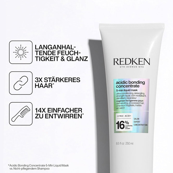Redken Haarmaske, Pflege-Allrounder mit Zitronensäure und Bonding Care Komplex, Stärkt das Haar und