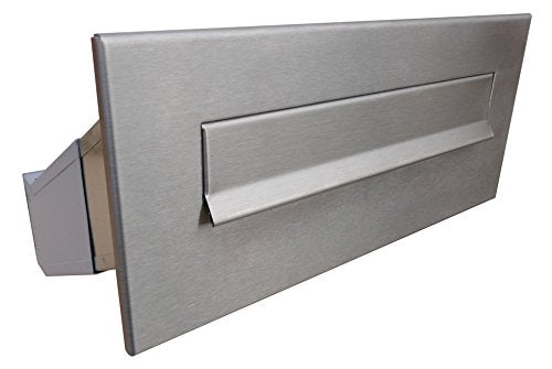 D-042 Edelstahl Mauerdurchwurf Briefkasten (Tiefe: 35-50 cm) - LETTERBOX24.de