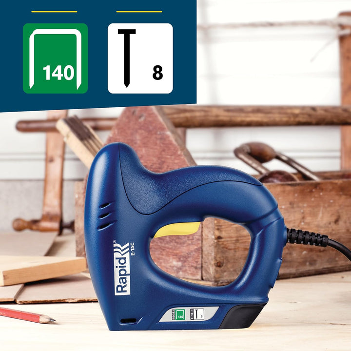Rapid E-Tac Elektrotacker & Nagler für Holz, Polsterung & Heimwerkerarbeiten - Leichtes, ergonomisch