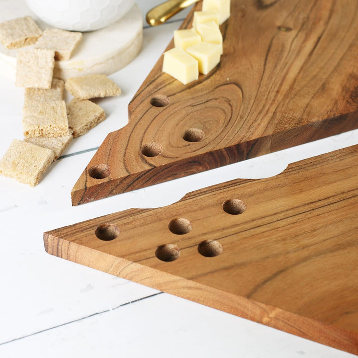 Herz & Heim® Käsebrett mit Gravur/Holz-Servierplatte für Käsespezialitäten (Freitext), Freitext