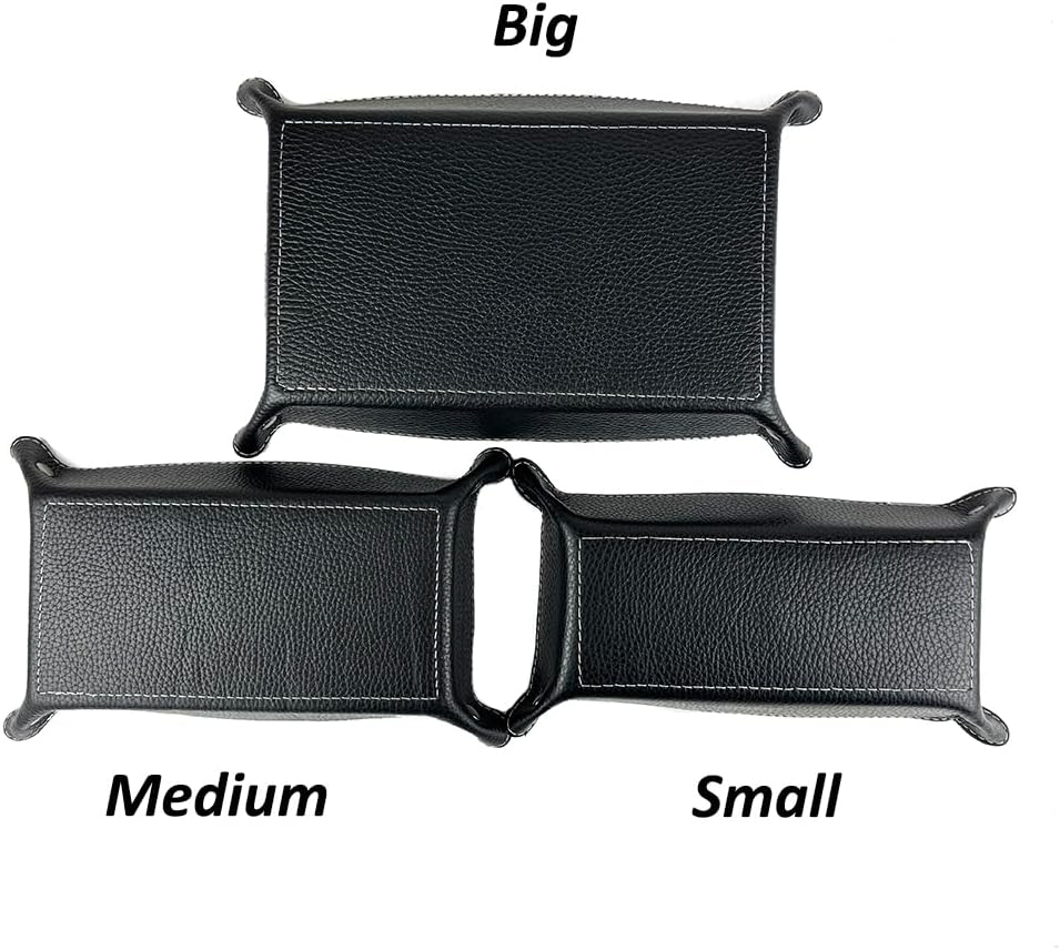 FrasiBags Taschenleerer Leder - Vide Poche - Ledertablett Organizer, Praktische rechteckig Aufbewahr