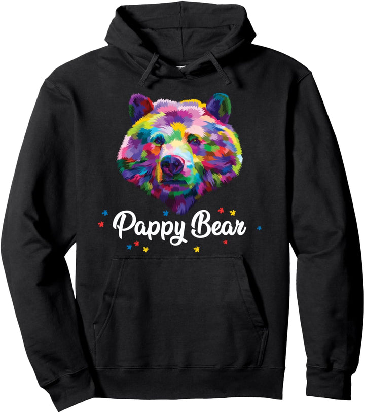 Buntes, süsses, autistisches Enkelkind mit stolzen Grosseltern Pullover Hoodie
