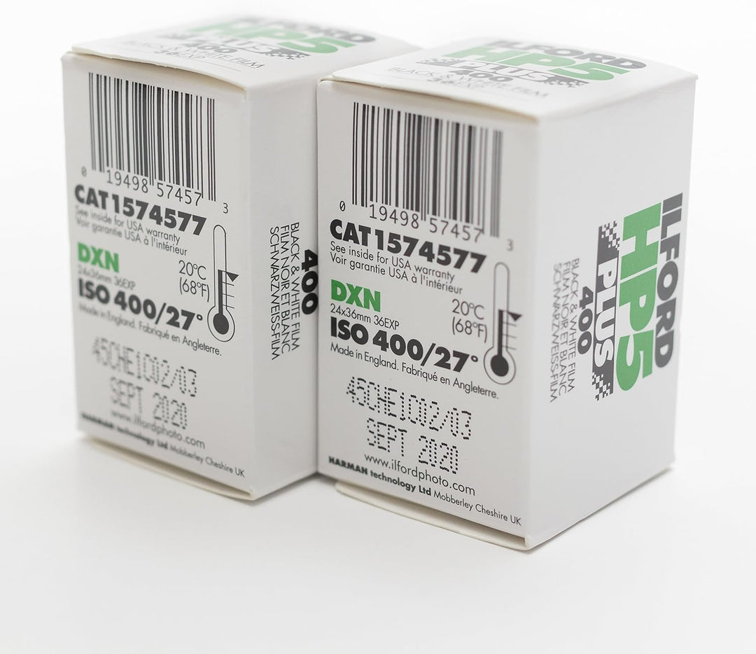 Ilford 1574577 HP5 Plus Schwarz-Weiss Druckfolie, 35 mm, ISO 400, 36 Aufnahmen (2 Stück) 1 PACK, 1 P