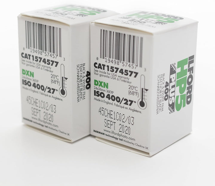 Ilford 1574577 HP5 Plus Schwarz-Weiss Druckfolie, 35 mm, ISO 400, 36 Aufnahmen (2 Stück) 1 PACK, 1 P