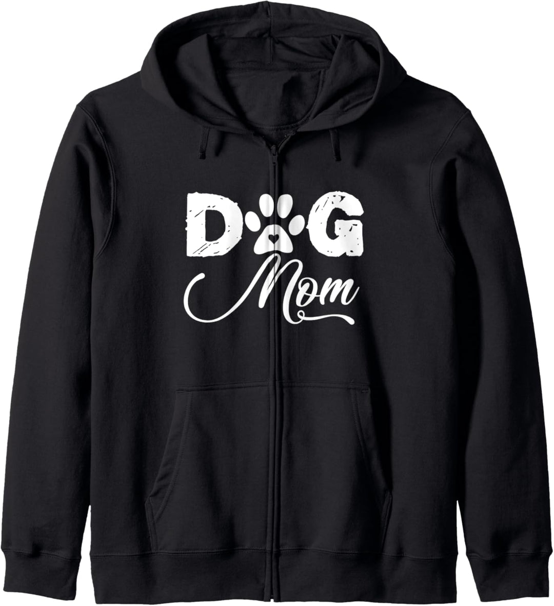 Dog Mom Paw Print Fun Gift Mom Light Kapuzenjacke