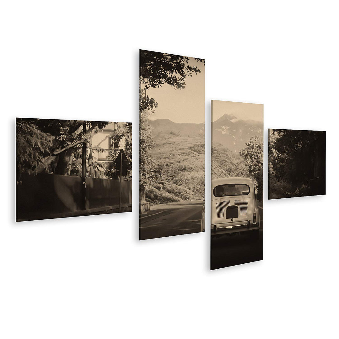 islandburner Bild auf Leinwand Old Fashioned Auto Retro Vintage Bilder Wandbilder Poster Leinwand 15