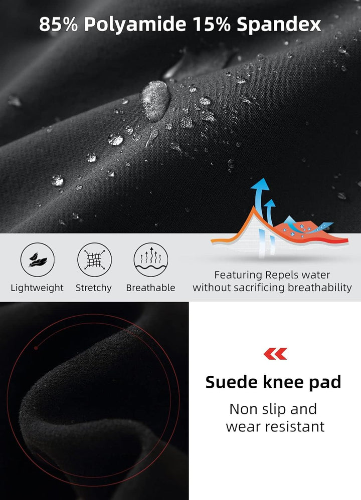 BALEAF Damen Reithose Winter Bootcut Kniebesatz mit Reissverschlusstasche Schwarz XXL