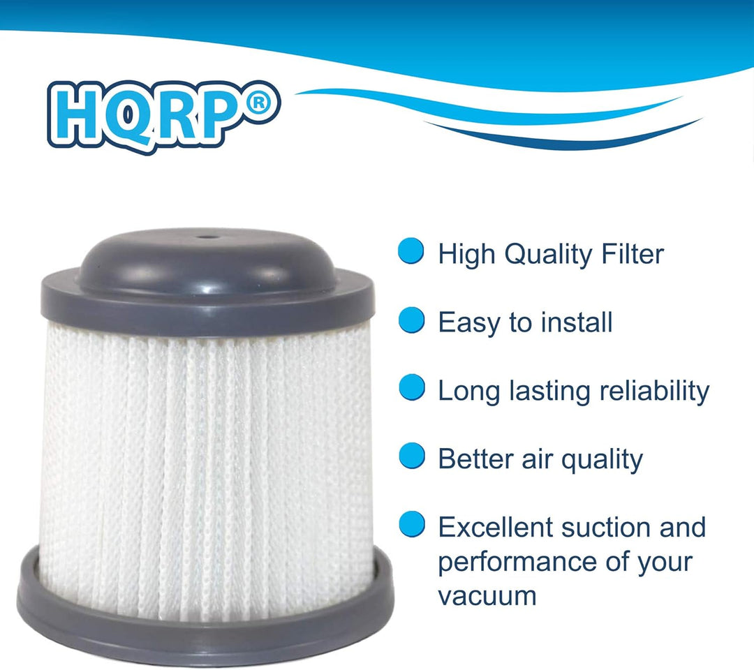 HQRP 2-pack Filter kompatibel mit Black & Decker DUSTBUSTER VF90 / 90552433 / N566707 passt PV1225N