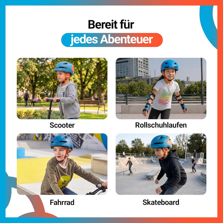 KED Unisex Jugend Pop Fahrradhelm M | 52-56cm Blau, M | 52-56cm Blau