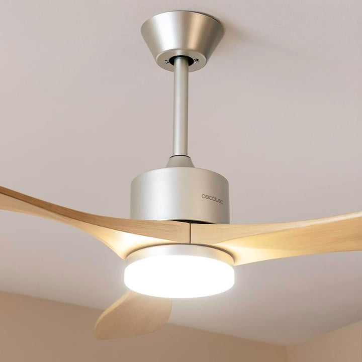 Cecotec Deckenventilator EnergySIlence Aero 5200 Black Design. 40 W, 52“ mit DC Motor, LED Beleuchtu