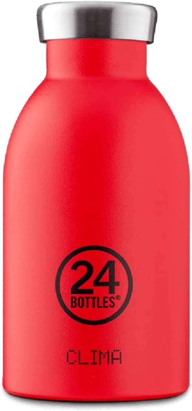 24Bottles Clima Flasche - 330ml/500ml/850ml Thermosflasche mit 100% Versiegeltem Deckel (12 Stunden