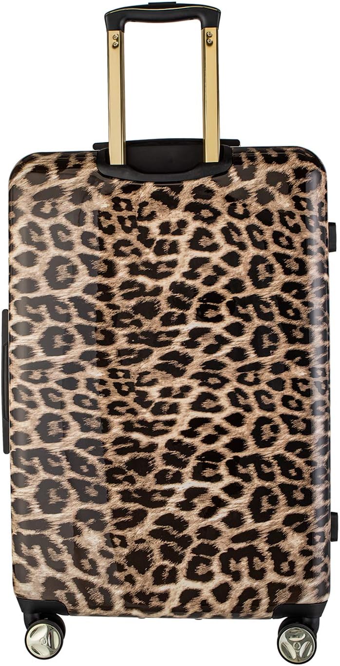 Koffer Reisekoffer Hartschalen Trolly Puccini® Beverly Hills (Leopard Beige 6, Gross) Leopard Beige