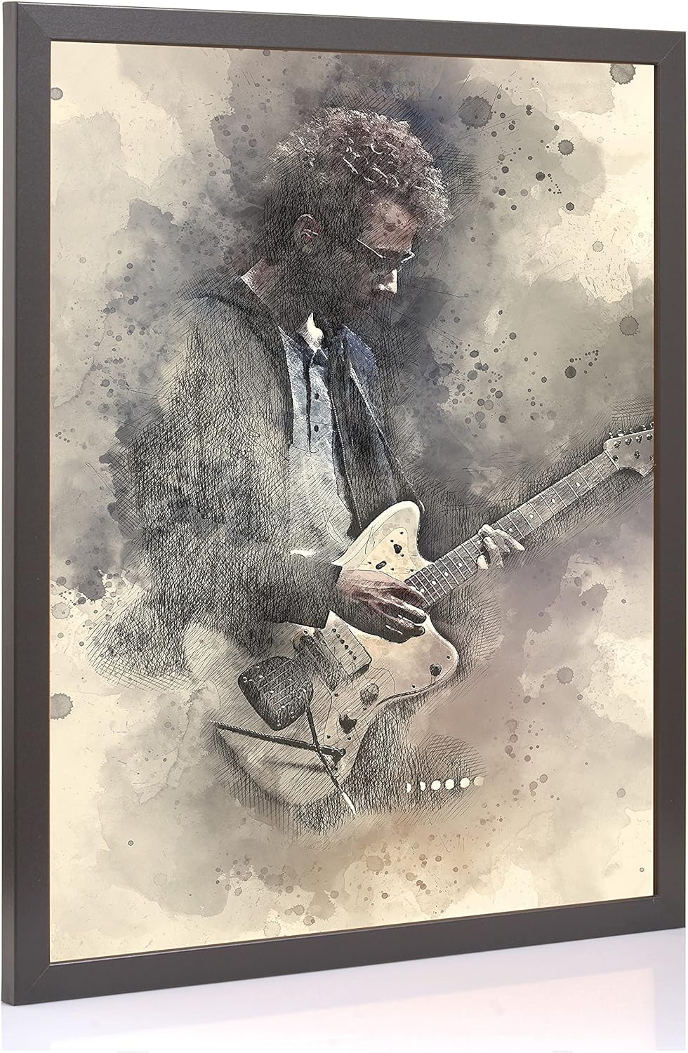 rahmengalerie24 Bilderrahmen 50x100 cm New Malmö Rahmen schwarz Holz Acrylglas ohne Passepartout Por