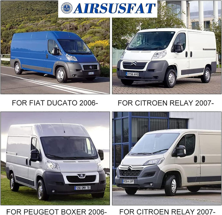 AIRSUSFAT 1350998080 Paar Hintere Luftfedertasche kompatibel mit FIAT Ducato Peugage Boxer Jumper 20