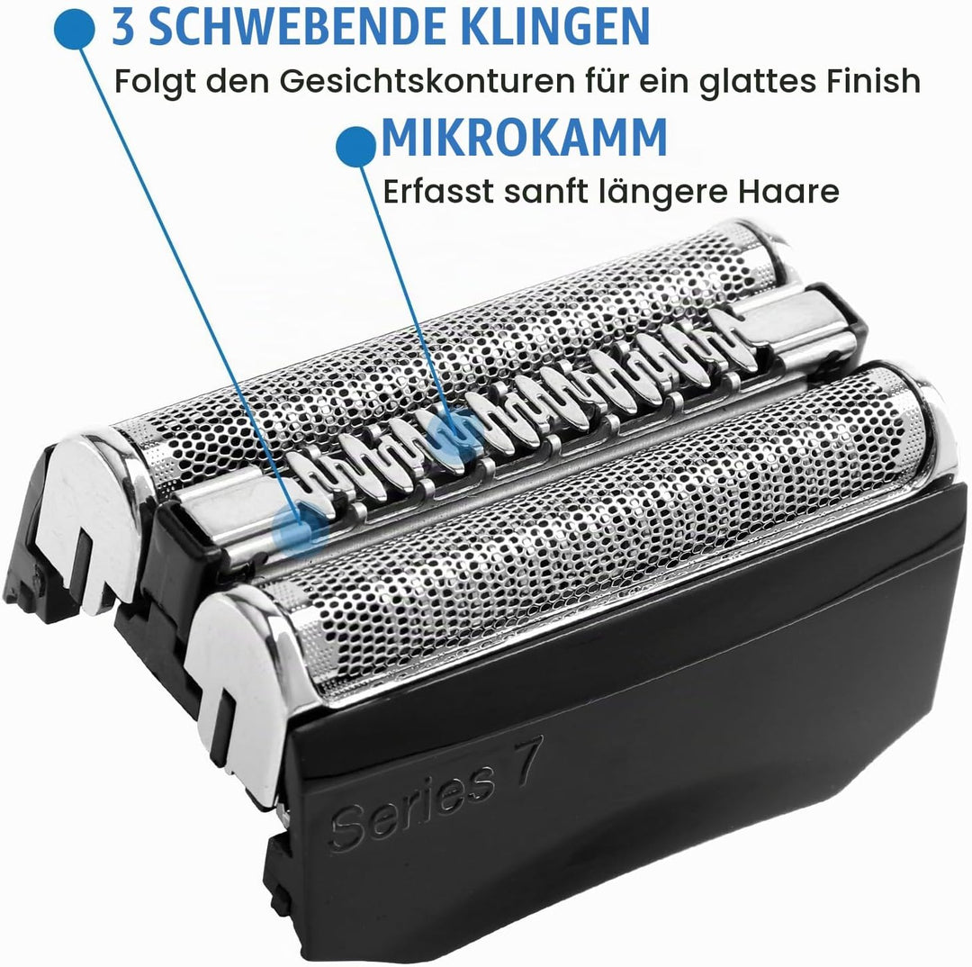 2 Stück 70B Scherkopf Serie 7, Elektrischer S7 Rasierkopf Kompatibel Mit Series 7, S7 Scherkopf Ersa