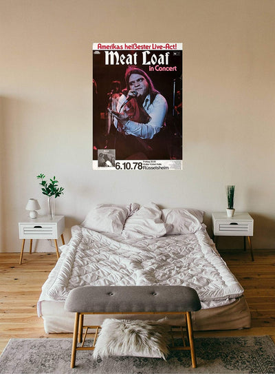 Meat Loaf - Bat Out of Hell, Rüsselsheim 1978 » Konzertplakat/Premium Poster | Live Konzert Veransta