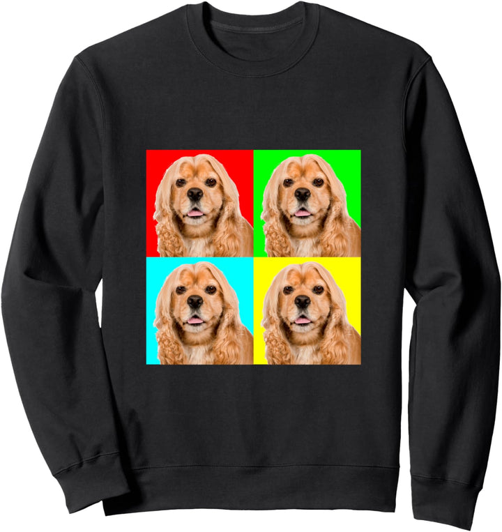Pop Art Dog American Cocker Spaniel Sweatshirt