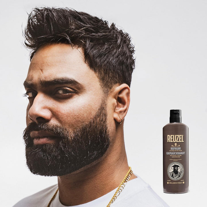 Reuzel Refresh No Rinse Beard Wash, Instantly Freshens Beard, 200 ml