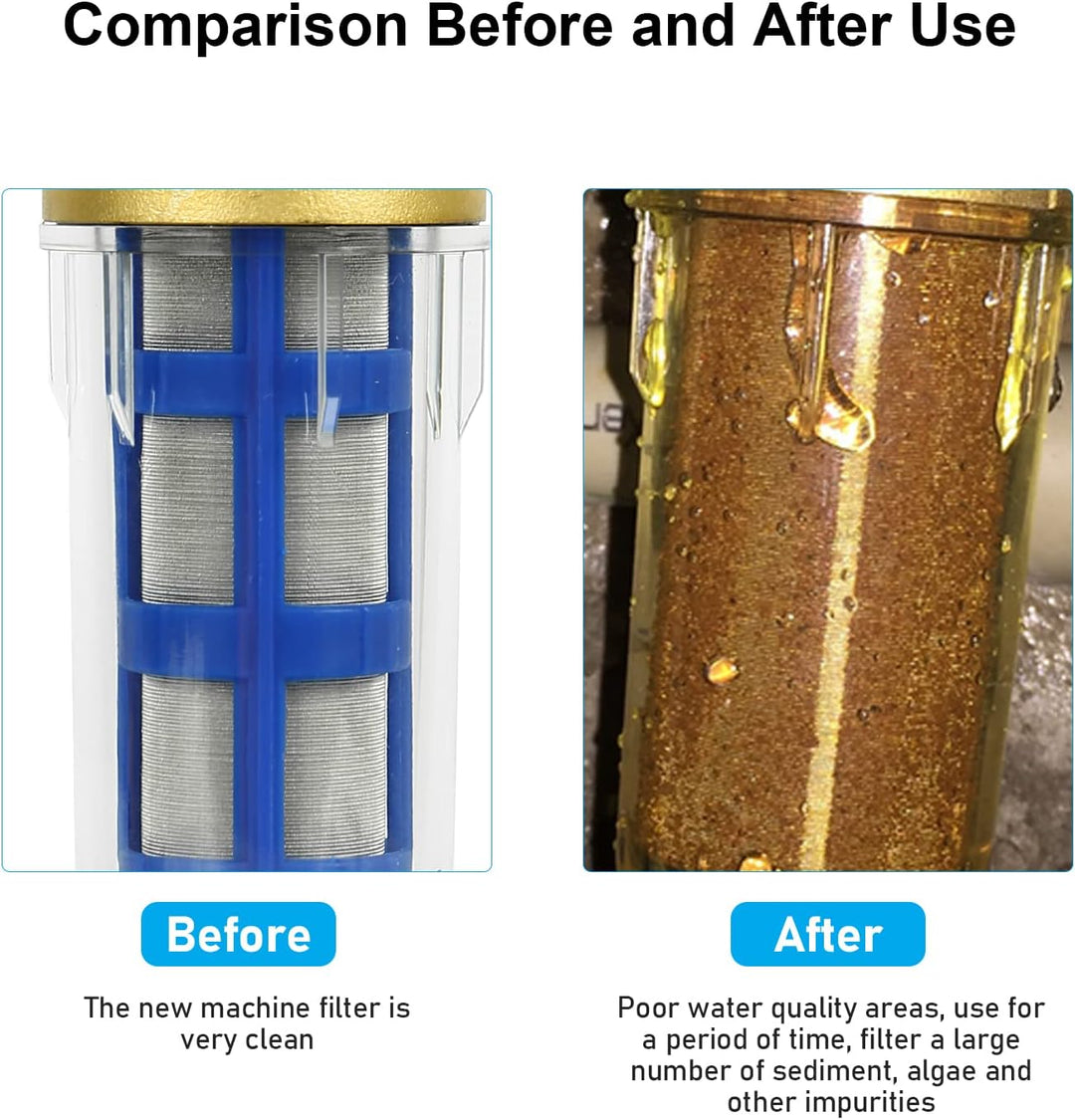 Wasserfilter Wiederverwendbare, Spin-Down-Sediment-Wasserfilter mit Male Thread, Wasser-Vorfilter-Se