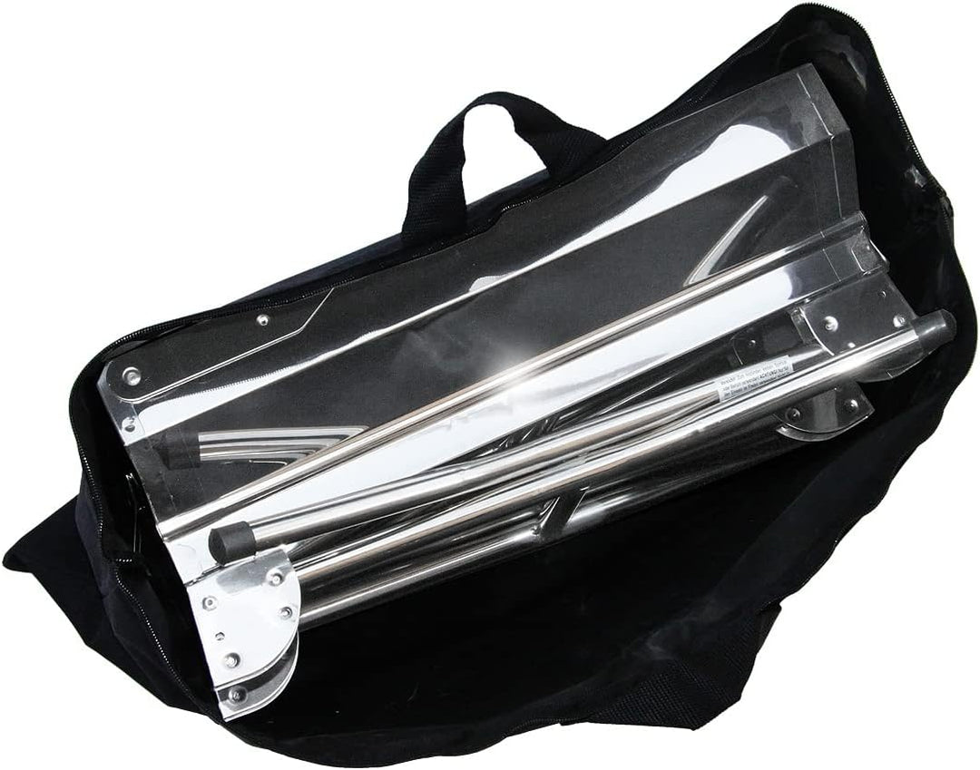 Edelstahl Koffergrill Aladdin Portabler Mangal BBQ Grill mit Transport-Tasche