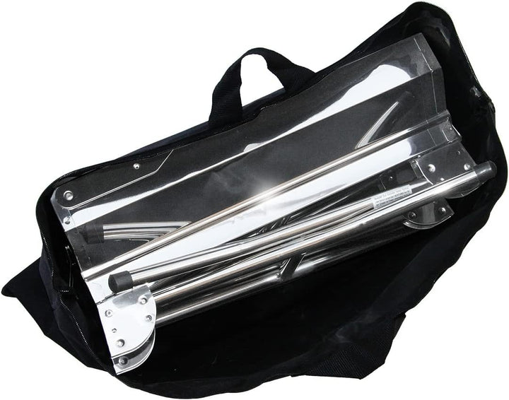 Edelstahl Koffergrill Aladdin Portabler Mangal BBQ Grill mit Transport-Tasche