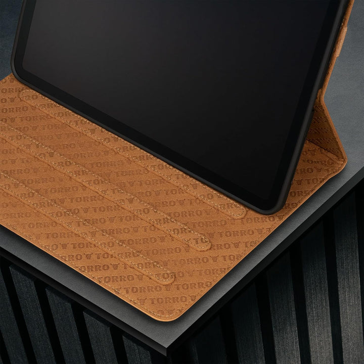 TORRO Hülle Kompatibel mit iPad Air 5 / Air 4 - Echtleder iPad Air 2022/2020 Hülle mit Standfunktion