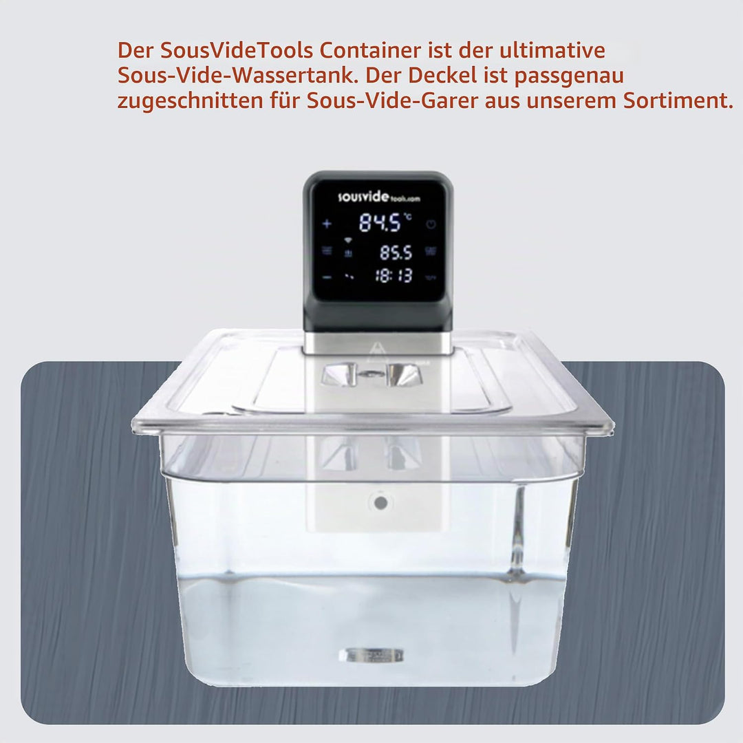 Sous Vide Tools Container aus Polycarbonat, 20 l, mit Deckel für den Sous-Vide-Stick von Anova, nich