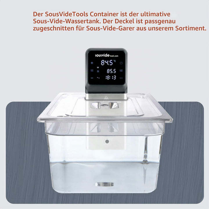 Sous Vide Tools Container aus Polycarbonat, 20 l, mit Deckel für den Sous-Vide-Stick von Anova, nich
