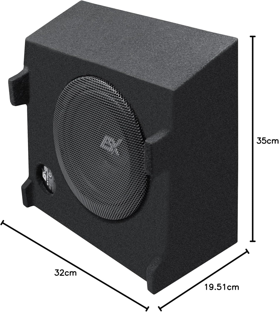 ESX SXT800Q - 20 cm (8”) Downfire-Subwoofer-System passiv passend/kompatibel mit Volkswagen T5 / T6