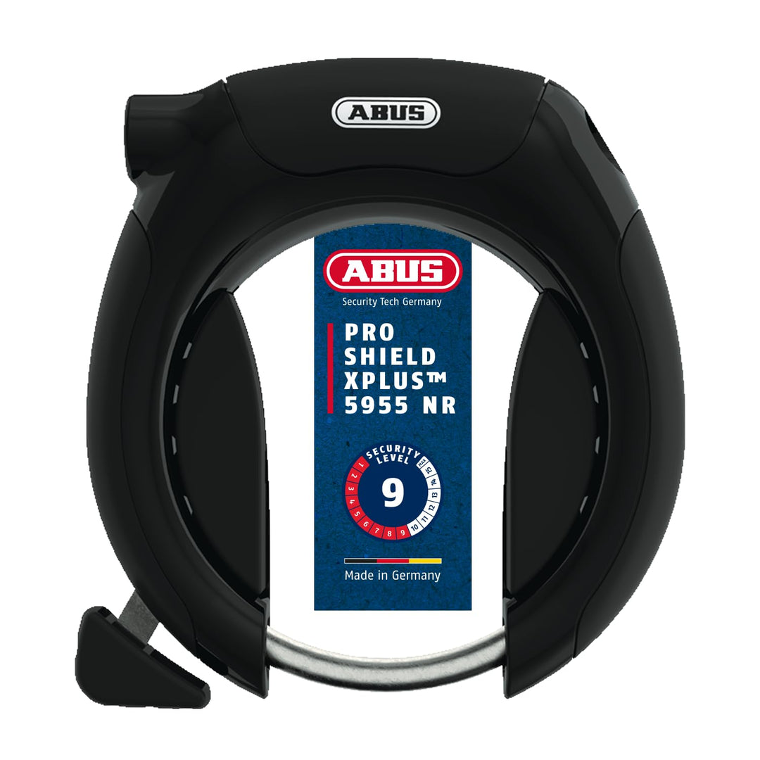 ABUS Rahmenschloss Pro Shield XPlus 5955 + Einsteckkette 6KS + Schlosstasche - Fahrradschloss mit XP