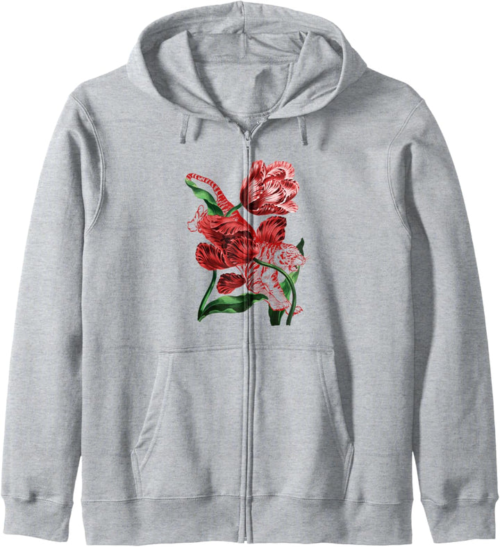 Tigerblumen Natur Kapuzenjacke