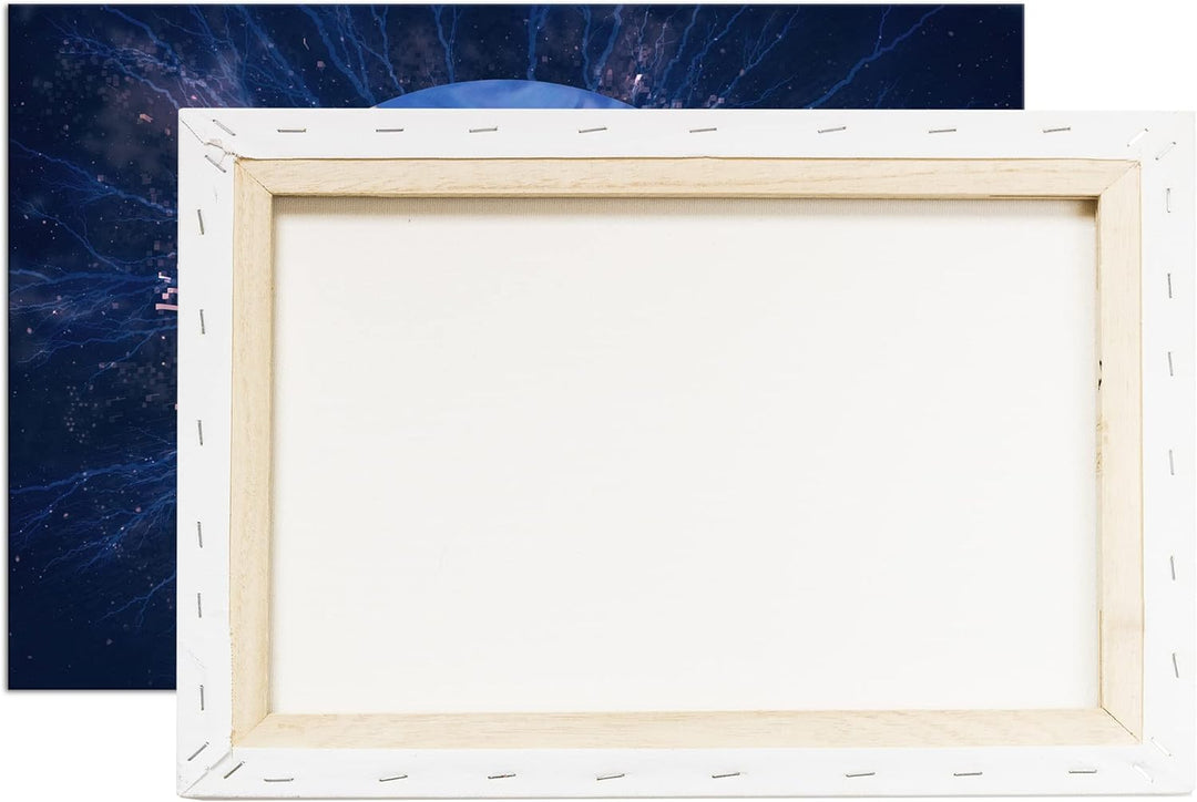 deyoli glorreiche Einhorner Format: 80x60 als Leinwandbild, Motiv fertig gerahmt auf Echtholzrahmen,