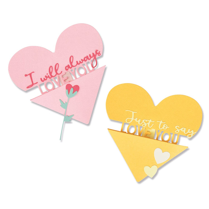 Sizzix Thinlits Stanzschablonen 10 Stück Herz Slider Card von Olivia Rose | 666019 | Kapitel 4 2022