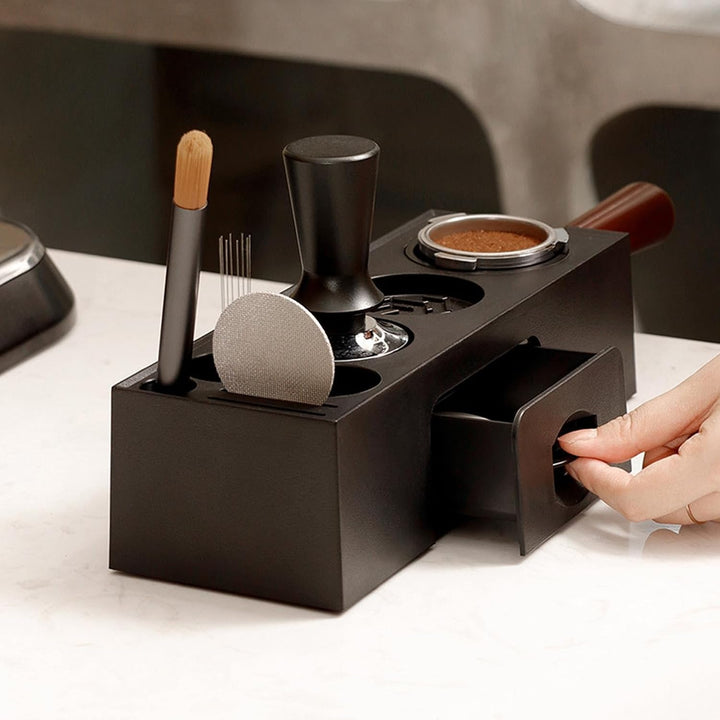 Tamperstation für Barista (51~58mm), Tamper Station aus ABS, Espresso Tamping Station, Kaffe Siebträ