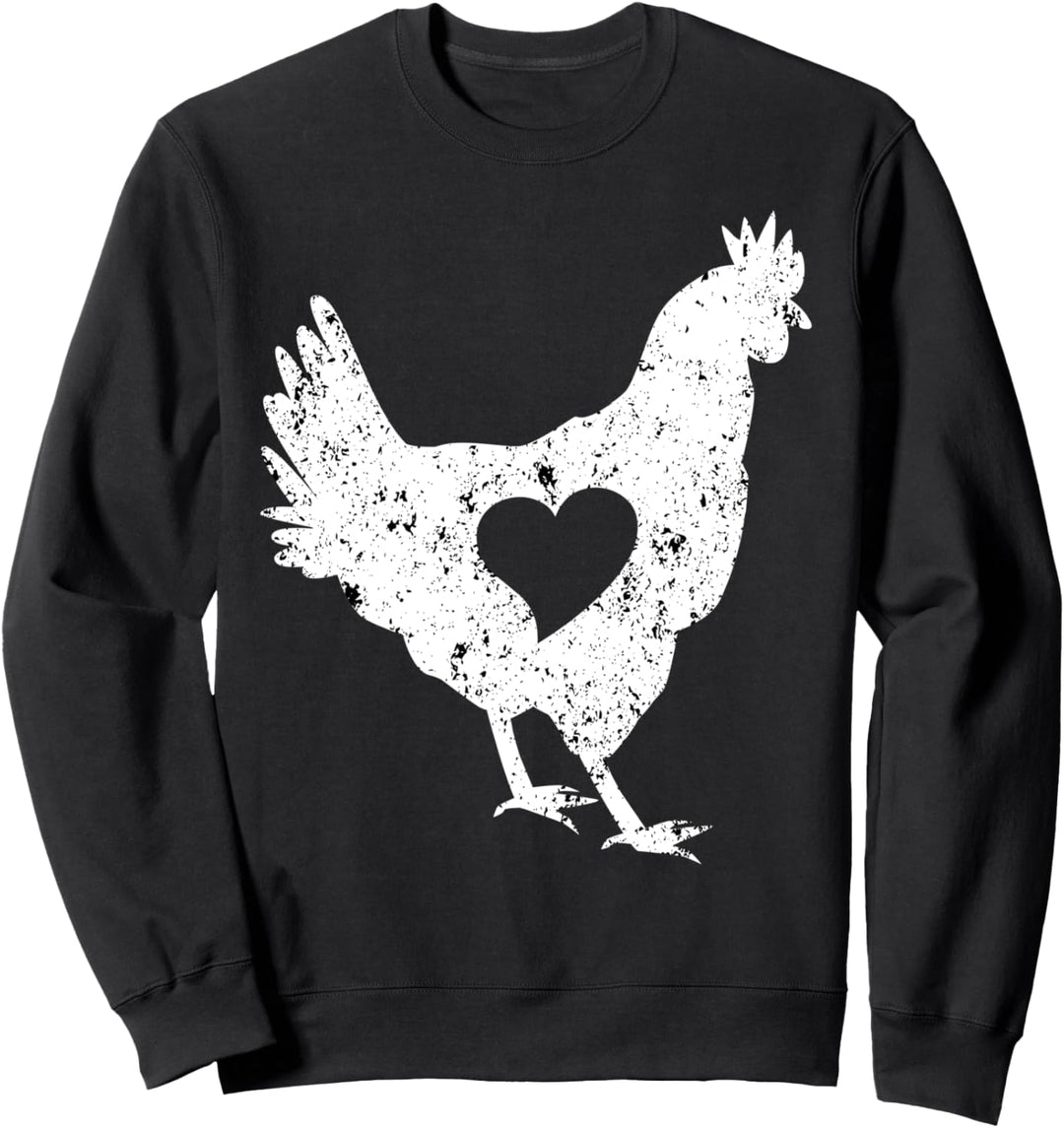 Süsses Huhn Herz Besitzer Ei Hahn Henne Küken Sweatshirt