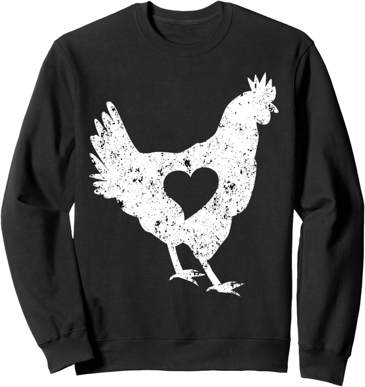 Süsses Huhn Herz Besitzer Ei Hahn Henne Küken Sweatshirt