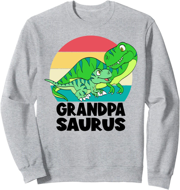 Grandpasaurus T-Rex Dinosaur Grandpa Saurus Family Matching Sweatshirt