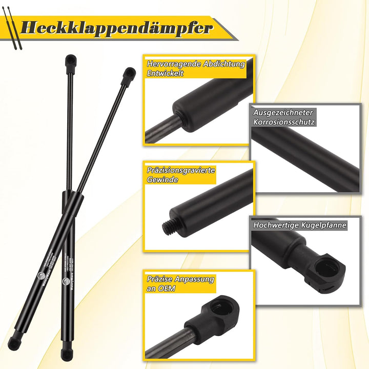 2X Heckklappendämpfer für Clio 2 1998-2005 Ersetzen