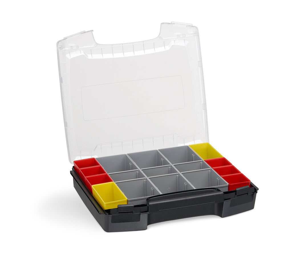 Sortimentskasten Kunststoff klein | i-BOXX (schwarz) mit Insetbox I3 | Ideal für i-BOXX RACK & LS-BO